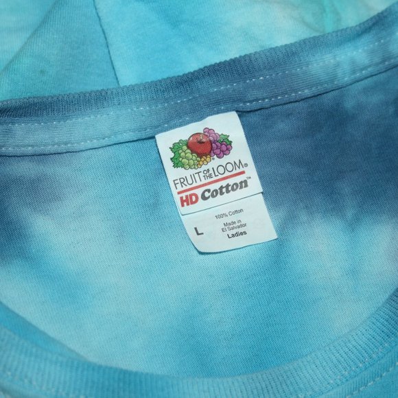 🥃😎💙 “Both My Shots” Tee · Handmade · Tie-Dye · L - Picture 3 of 5